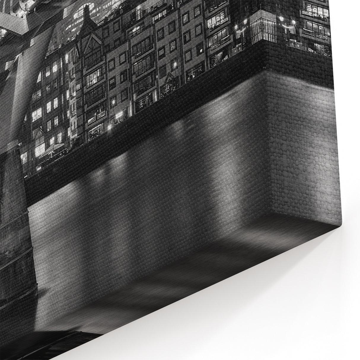 London Photography Art - St. Paul's Cathedral and Millennium Bridge at Night