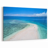 Fiji Beach Decor - Pristine Coral Reef Aerial Art