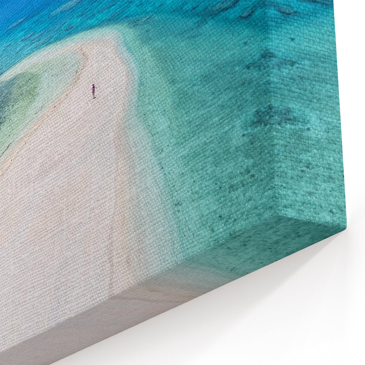 Fiji Beach Decor - Pristine Coral Reef Aerial Art