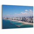 Stunning Coastal Skyline Wall Art - Tel Aviv Beachfront Panorama