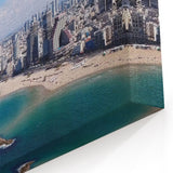 Stunning Coastal Skyline Wall Art - Tel Aviv Beachfront Panorama