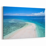 Fiji Scenery Posters - Serene Beach Aerial View