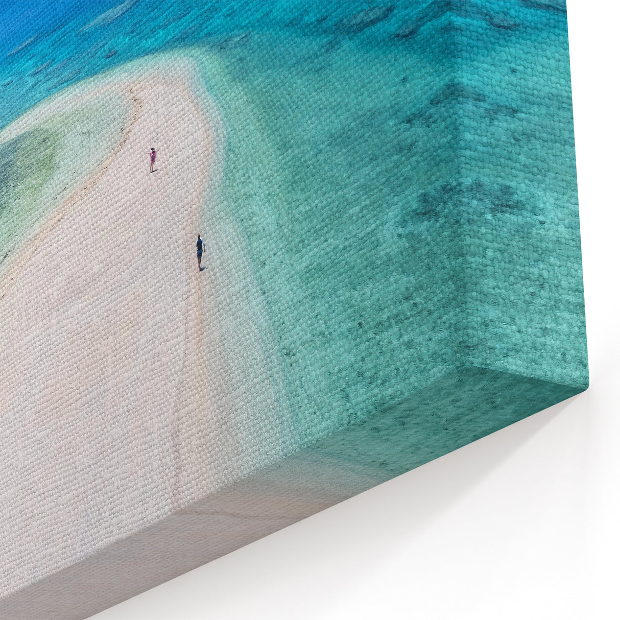 Fiji Scenery Posters - Serene Beach Aerial View