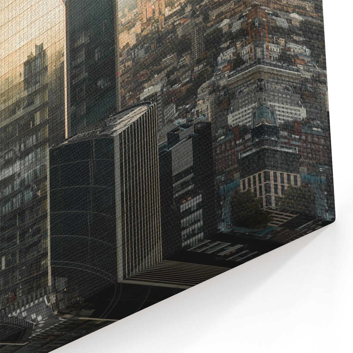 London Landmark Posters - Gherkin and Skyscrapers London Photography Art