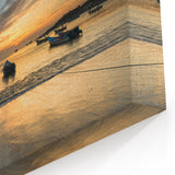 Venezuelan Landscape Prints - Serene Sunset with Boats on Calm Water