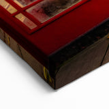 London Themed Wall Decor - Red Phone Booth & London Eye Art