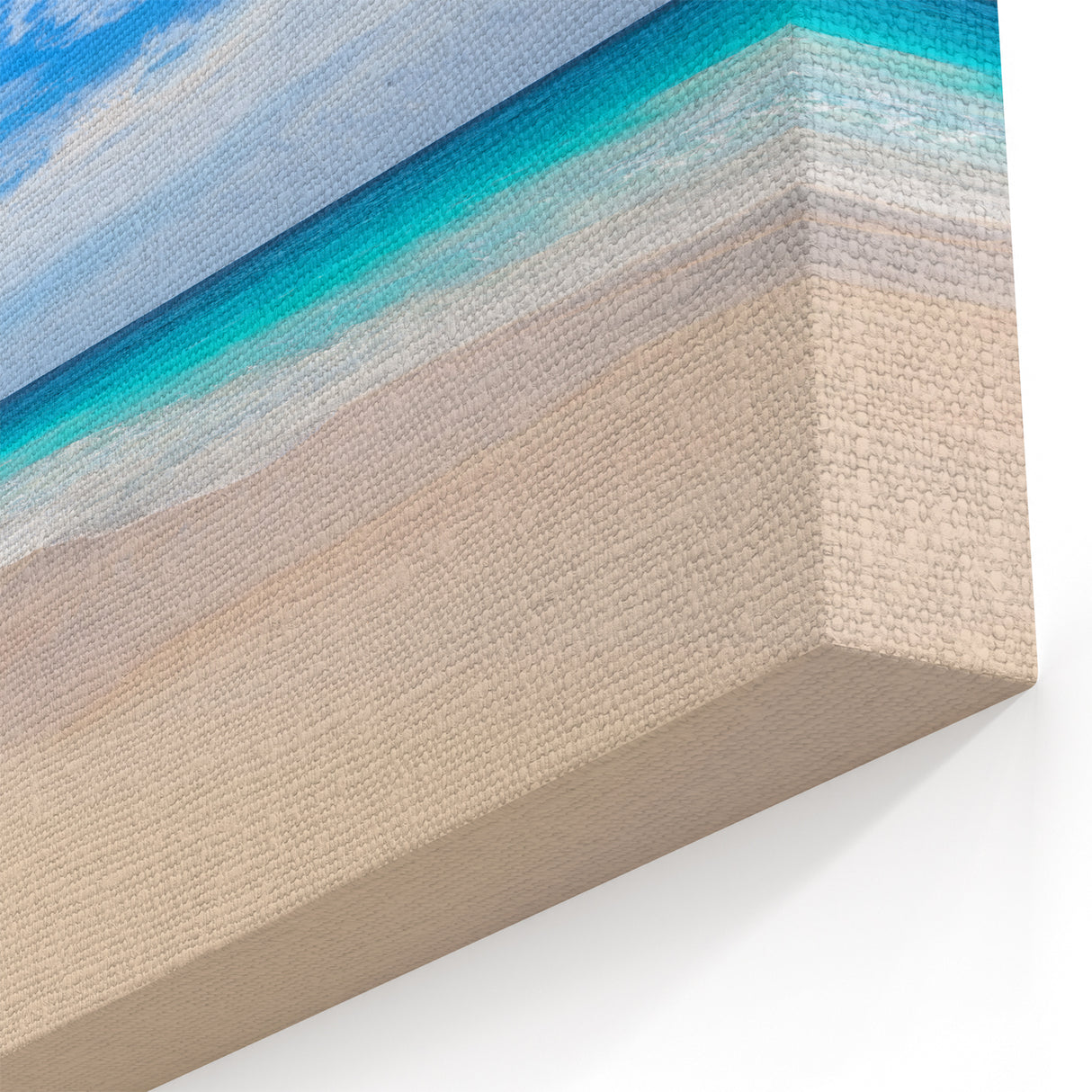 Tropical Fiji Canvas - Solitary Palm Beach Art