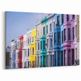 London Photography Art - Colorful Notting Hill Row Houses Print