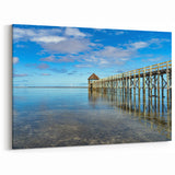 Fiji Scenery Posters - Tranquil Pier Seascape Art