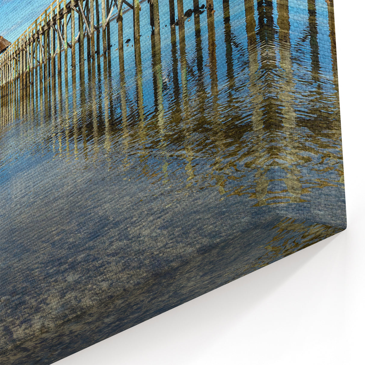 Fiji Scenery Posters - Tranquil Pier Seascape Art