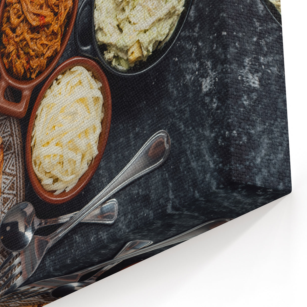 Venezuelan Food Wall Art - Traditional Arepas with Savory Fillings