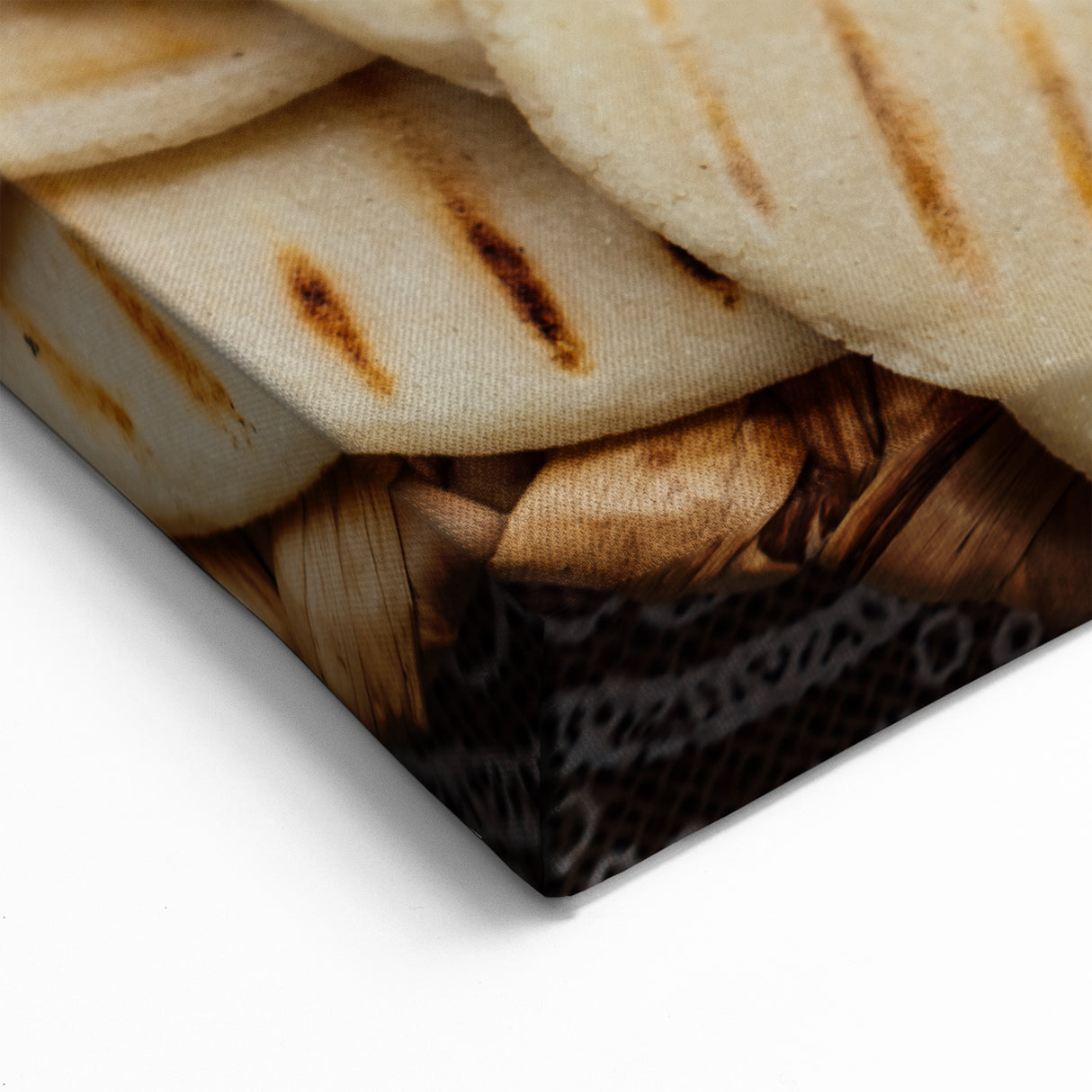 Venezuelan Food Wall Art - Traditional Arepas with Savory Fillings