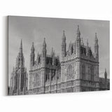 London Photography Art - Black and White Westminster Abbey Print