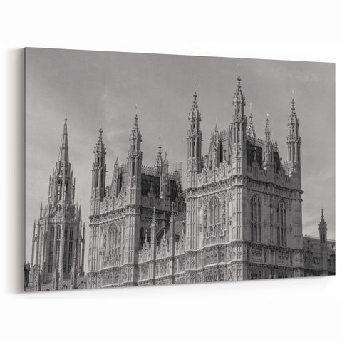 London Photography Art - Black and White Westminster Abbey Print