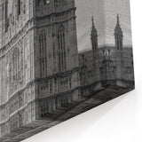 London Photography Art - Black and White Westminster Abbey Print