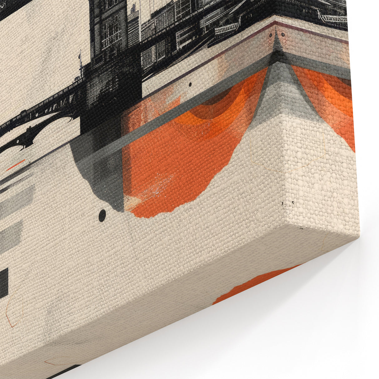 London Wall Art - Abstract Tower Bridge and Shard Modern Print
