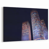 Tel Aviv Night Towers – Stunning Israel Cityscape Art Print