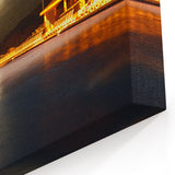 Venezuelan Night Scene Art - Poolside Under Moonlight Wall Decor