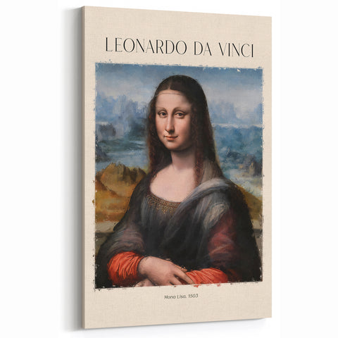 Leonardo da Vinci Art - Mona Lisa Renaissance Masterpiece Canvas Prints