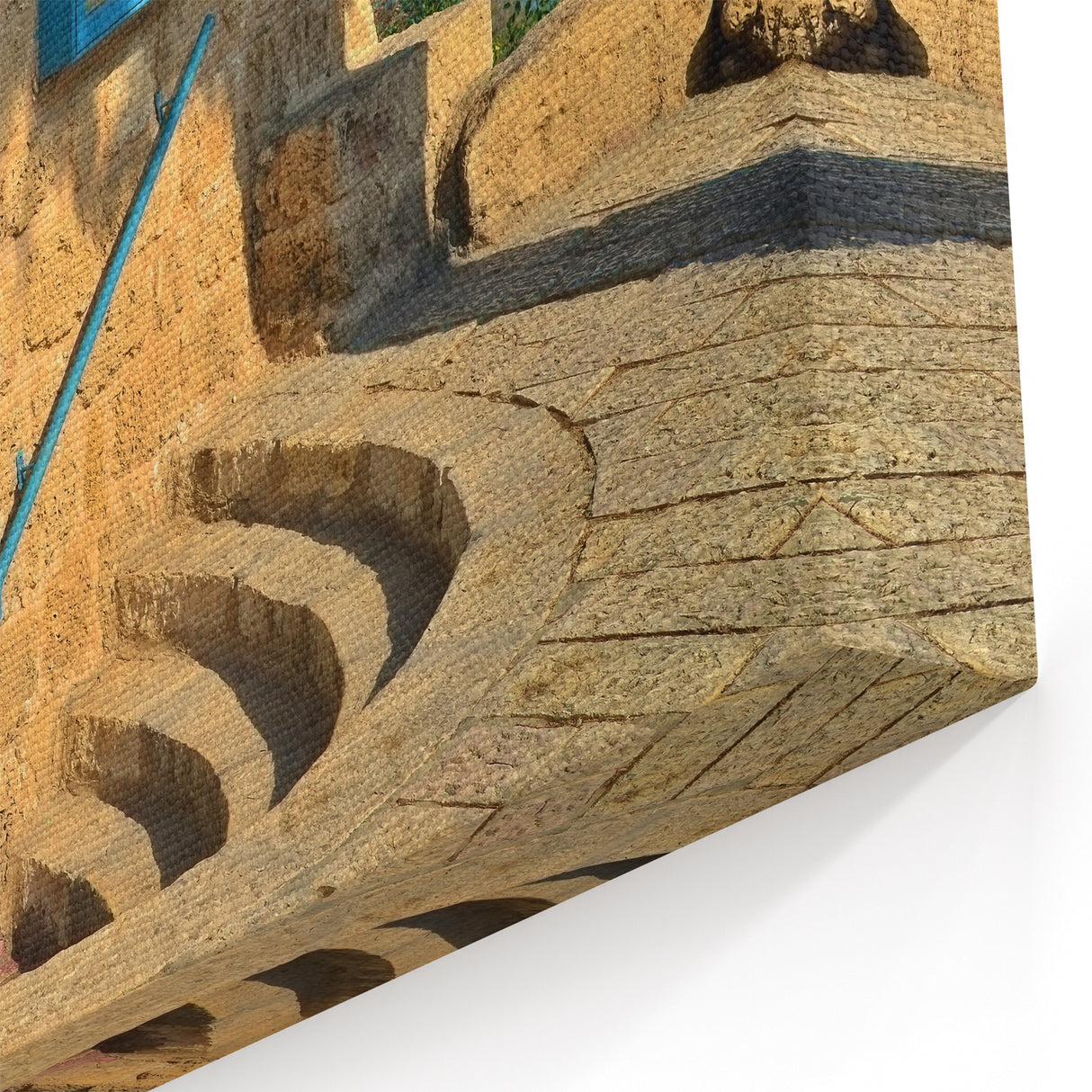 Historic Jaffa Blue Door – Tel Aviv Coastal Art Print with Wall Decor