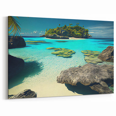 Fiji Island Escape - Hidden Lagoon Paradise Art