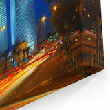 Tel Aviv Towers at Night – Dynamic Israel Cityscape Art Print