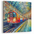 London Street Art Canvas - King's Cross Tube Station Mosaic Print