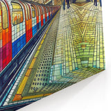 London Street Art Canvas - King's Cross Tube Station Mosaic Print