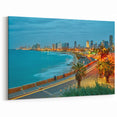 Tel Aviv Beachfront Skyline – Vibrant Cityscape with Coastal Wall Art