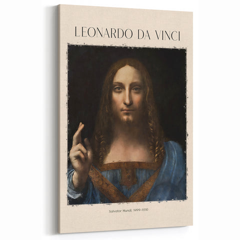 Leonardo da Vinci Art - Salvator Mundi Renaissance Masterpiece Prints