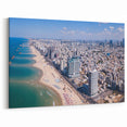 Tel Aviv Aerial Beach View – Stunning Coastal Skyline Wall Art