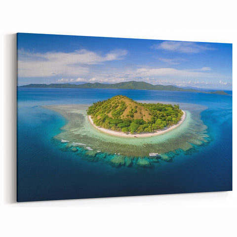 Tropical Fiji Canvas - Vibrant Fiji Island Sunsets