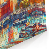 London Skyline Art - Colorful Abstract Cityscape