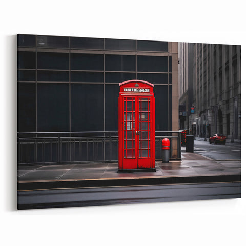 London Street Art Canvas - Iconic Red Booth