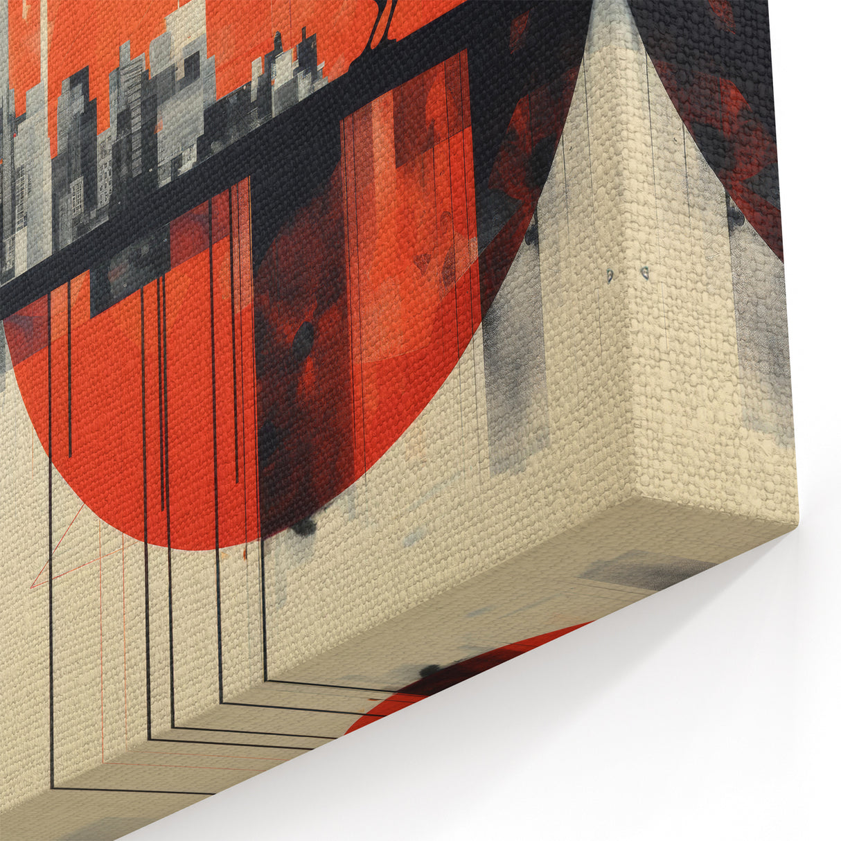 Urban London Photography - Abstract City Red