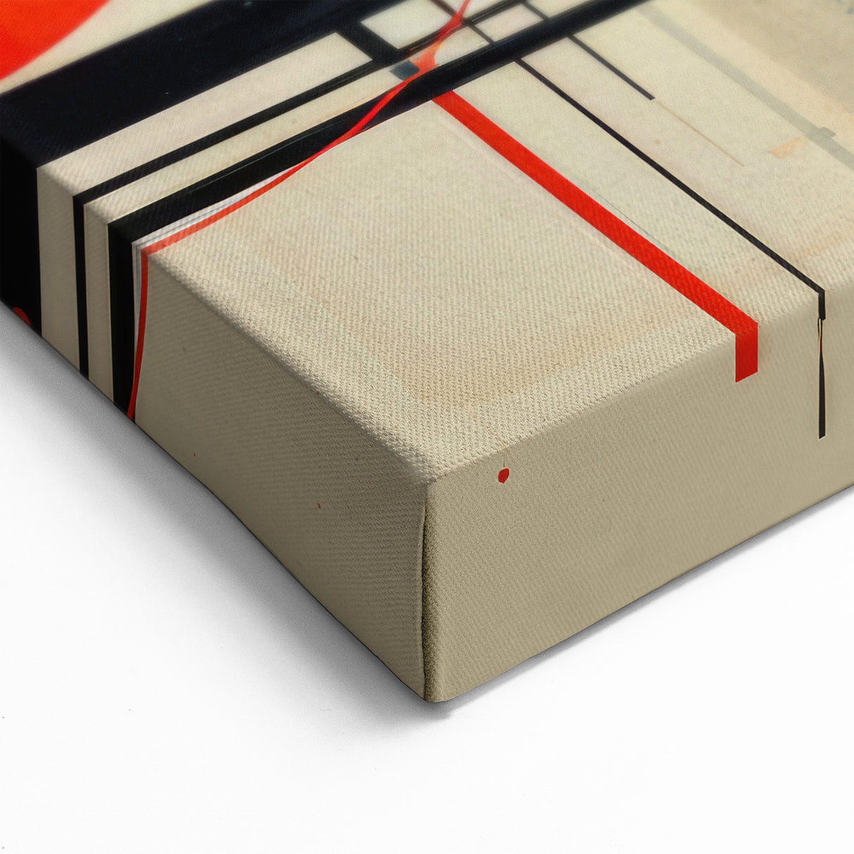 Contemporary London Art - Abstract Cityscape Red