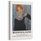 Modigliani Art Prints - "Women with Red Hair" Wall Art Collection