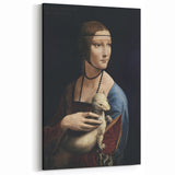 Leonardo da Vinci Art - Lady with an Ermine - Da Vinci Canvas Prints