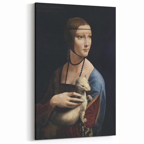 Leonardo da Vinci Art - Lady with an Ermine - Da Vinci Canvas Prints