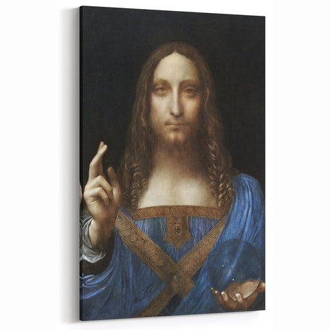 Leonardo's Salvator Mundi - Famous Da Vinci Canvas Prints