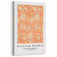 William Morris Wall Art | Arts and Crafts Floral Pattern | Orange Print
