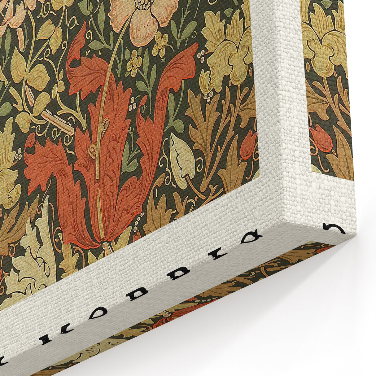 William Morris Wall Art | Arts and Crafts Floral Pattern | Dark Design