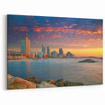 Tel Aviv Skyline at Sunset – Beautiful Coastal Wall Art Print