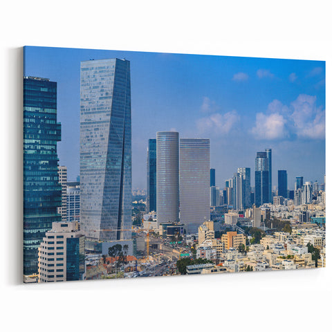 Tel Aviv Modern Skyline – Contemporary Cityscape Wall Art
