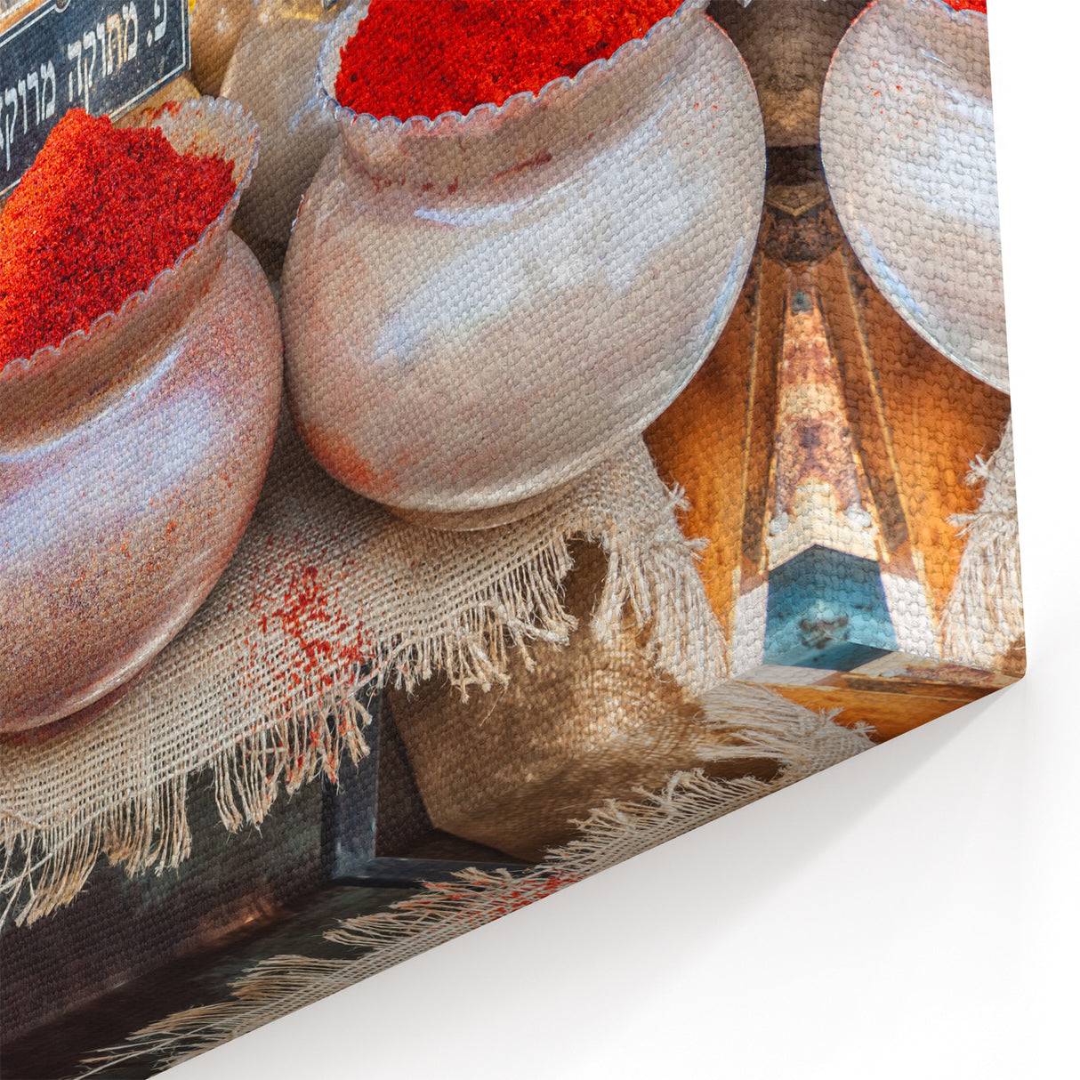 Colorful Middle Eastern Wall Art - Tel Aviv Spice Market