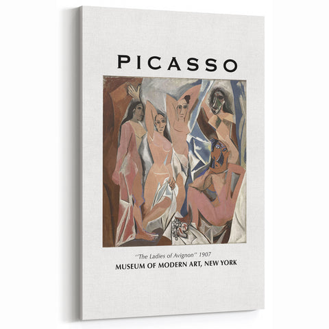 Picasso Wall Art | The Ladies of Avignon | Cubist Masterpiece Canvas Print
