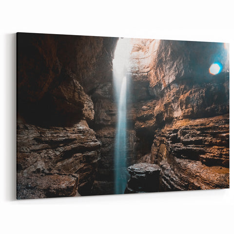 Majestic Cave Waterfall Alabama Nature Photography - Alabama Wall Art