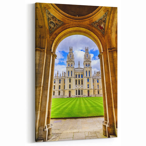 Oxford Cityscape Art - Historic University View Canvas Print