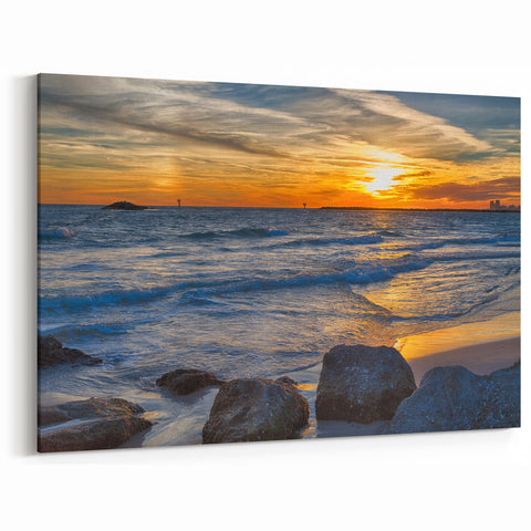 Alabama Coastal Sunset Wall Art - Scenic Beach Landscape Nature Prints