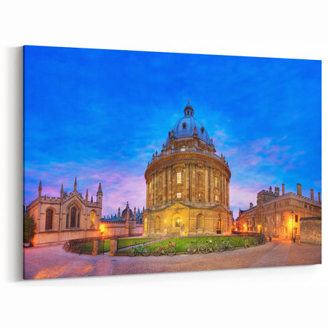 Oxford Landmarks Canvas - Radcliffe Camera Evening Glow Art